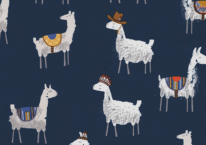 Alpaca, Indigo - Roman Blind - Image 7